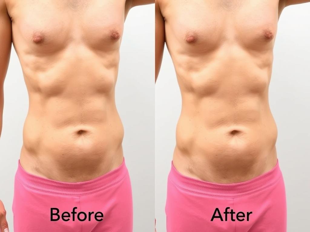Foto progress untuk melacak tampilan abs yang lebih jelas