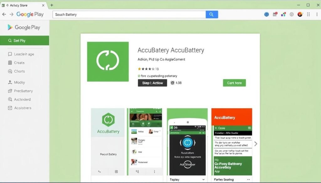 Gambar AccuBattery di Google Play Store Gambar AccuBattery di Google Play Store
