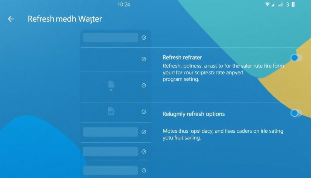 Gambar pengaturan refresh rate di Android Gambar pengaturan refresh rate di Android