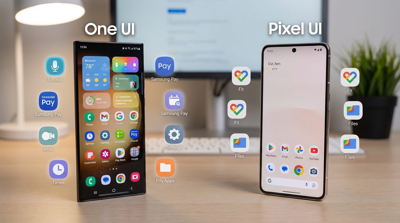 Perbandingan bloatware Galaxy vs Pixel